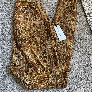 Snakeskin leggings